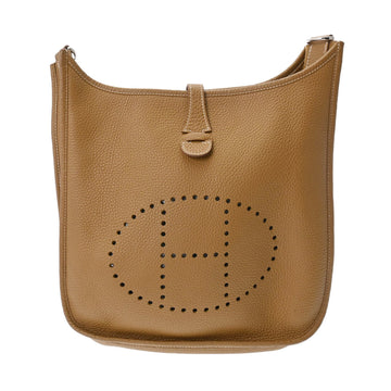 HERMES Evelyn 3 PM Alzan Palladium hardware Q stamp [around 2013] Women's Taurillon Clemence shoulder bag