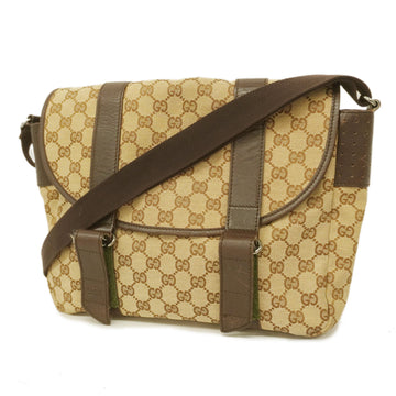 GUCCIAuth  GG Canvas Shoulder Bag 145859 Women's GG Canvas Beige,Brown