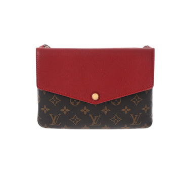 LOUIS VUITTON Monogram Twice Series M50184 Ladies Canvas Leather Shoulder Bag