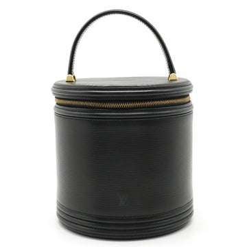 LOUIS VUITTON Epi Cannes Handbag Vanity Bag Leather Noir Black M48032