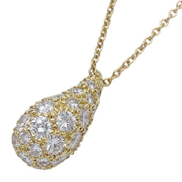 TIFFANY&Co. Necklace Women's 750YG Diamond Elsa Peretti Teardrop Yellow Gold