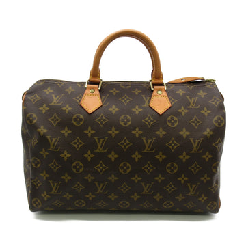 LOUIS VUITTON Speedy 35 handbag Brown Monogram PVC coated canvas M41524