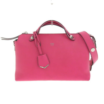 FENDI bag ladies 2way visor way medium hand shoulder leather magenta pink 8BL124