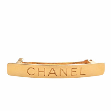 CHANEL Valletta hair clip gold ladies