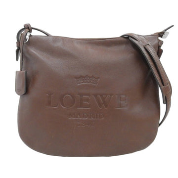 LOEWE Leather Heritage Shoulder Bag - Brown