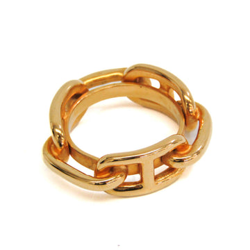 HERMES Metal Scarf Ring Gold Lugate Shane Dunkle