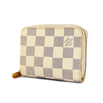 LOUIS VUITTONAuth  Damier Azur Zippy Coin Purse N63069 Women's Coin Purse/coin