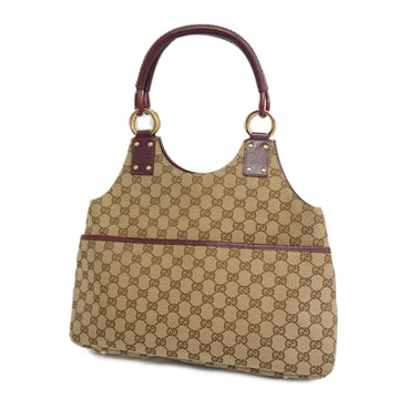 GUCCIAuth  Tote Bag 132260 Women's GG Canvas Beige,Bordeaux