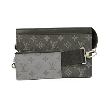 LOUIS VUITTONAuth  Monogram Eclipse Gaston Wearable Wallet M81124 Men's