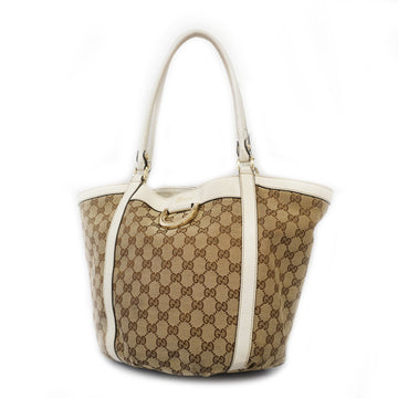 Gucci GG Canvas 211982 Women's Shoulder Bag,Tote Bag Beige