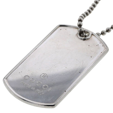 GUCCI Necklace Dog Tag Silver 925 Men's  K31005781