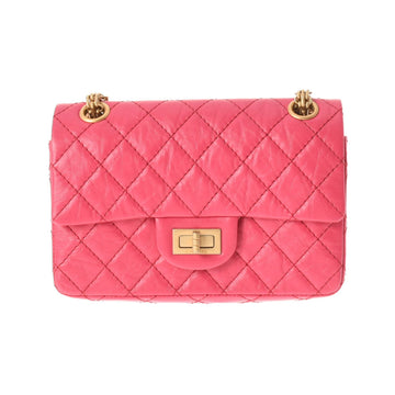 Chanel 2.55 chain pink tone ladies calf shoulder bag