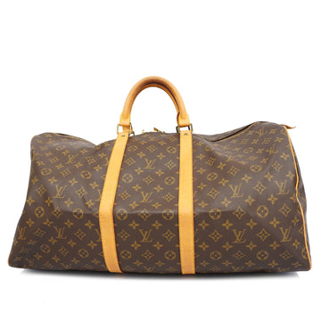 LOUIS VUITTONAuth  Monogram Keepol 55 M41424 Men,Women,Unisex Boston Bag