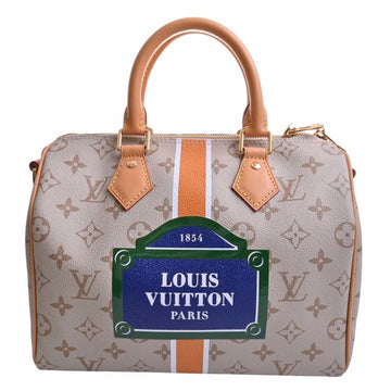 LOUIS VUITTON Monopanum Speedy Bandouliere 25 Handbag Boston Bag M46749 Beige Ladies