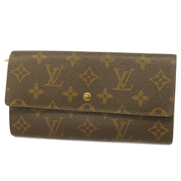 LOUIS VUITTONAuth  Monogram Pochette Porto Mone Credit M61723 Unisex Long Wallet