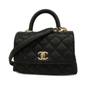 CHANELAuth  Matelasse Chain Shoulder Women's Caviar Leather Handbag,Shoulder Bag