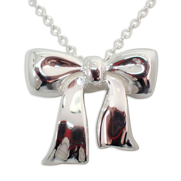 TIFFANY 925 ribbon pendant necklace