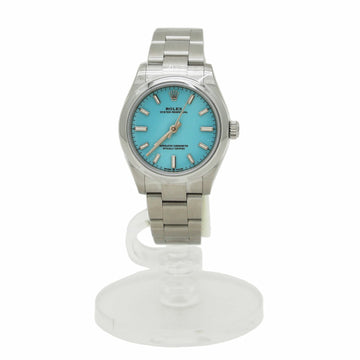 ROLEX Oyster Perpetual 30MM 277200 Watch Turquoise Blue Silver Random Number Men's Automatic Winding