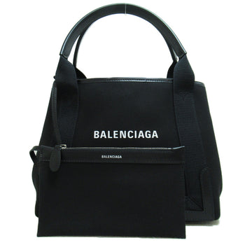 BALENCIAGA Navy Hippo S Handbag Black canvas 3399331092