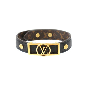 Louis Vuitton Monogram Brasserie Dauphine Bracelet Black Gold M6558F