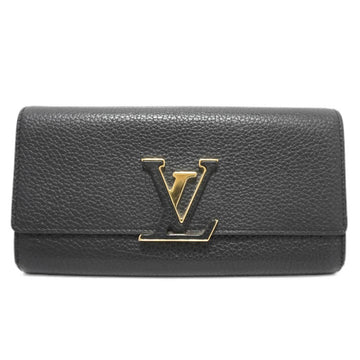 LOUIS VUITTON Portefeuille Capucines M61248 Long Wallet Noir Taurillon Men's Women's