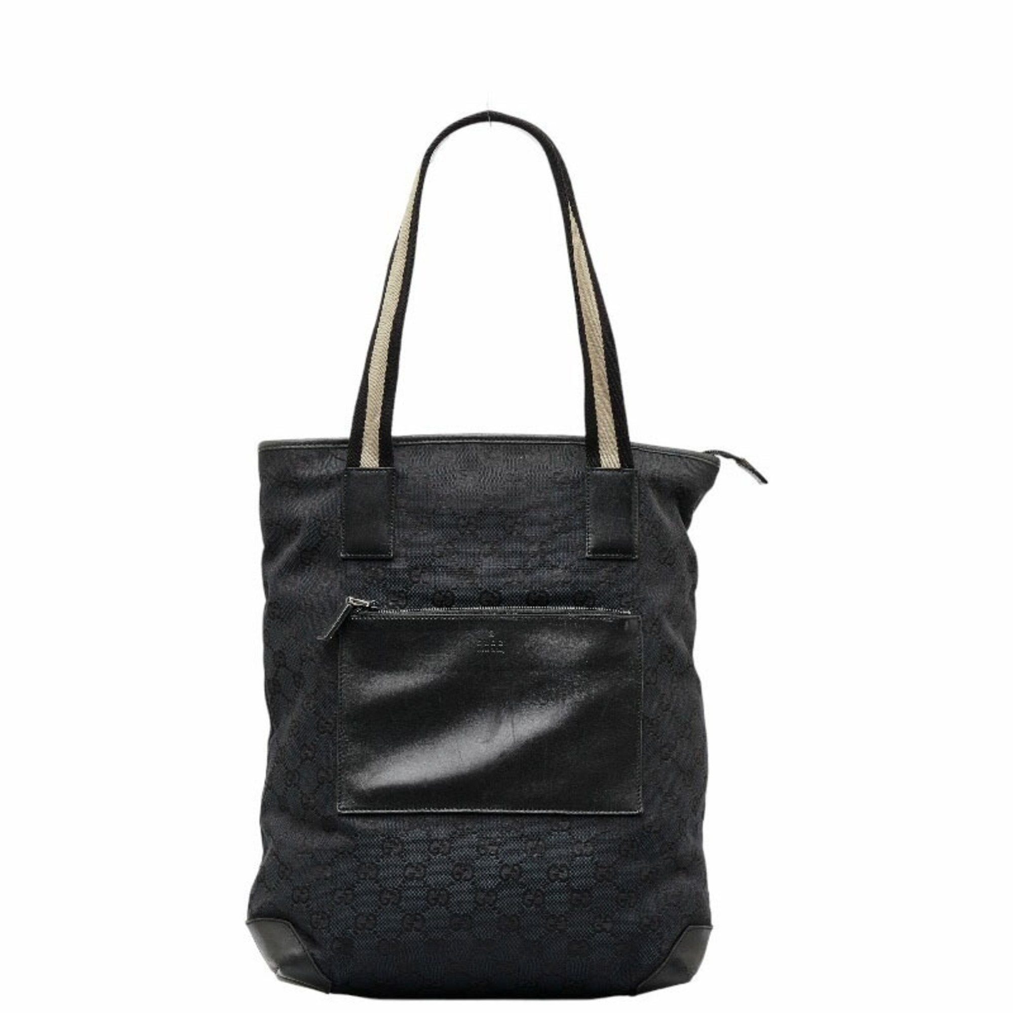 Gucci canvas tote bag black new arrivals