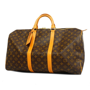 LOUIS VUITTONAuth  Monogram Keepol 50 M41426 Men,Women,Unisex Boston Bag