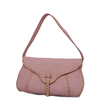 CELINEAuth  Shoulder Bag Women's Leather Shoulder Bag Pink