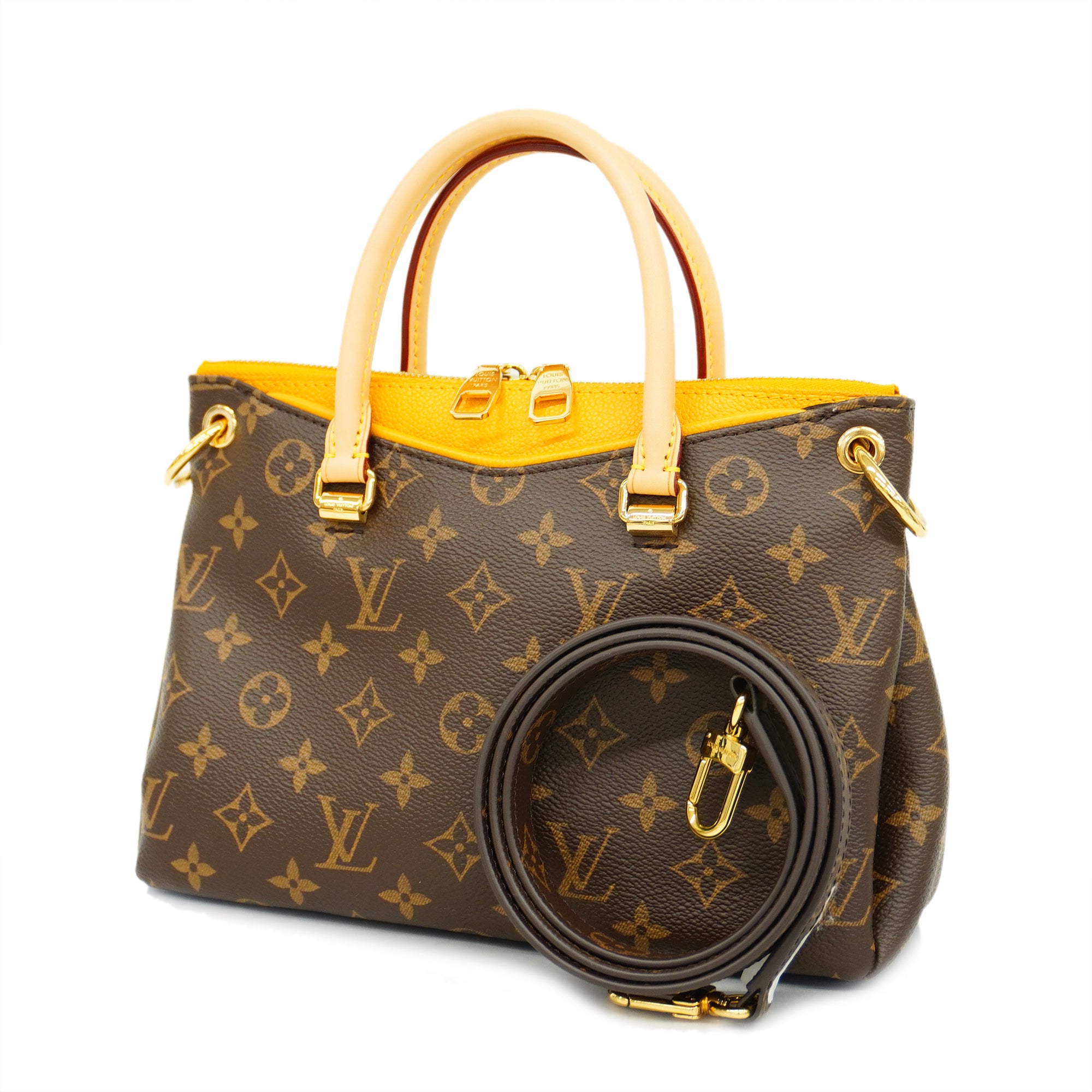 3ae5361] Auth Louis Vuitton Handbag Monogram Vernis Spring Street M91068  Lime Yellow