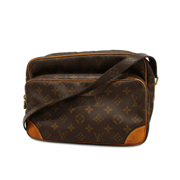 LOUIS VUITTON Shoulder Bag Monogram Nile M45244 Brown Ladies