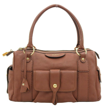 TOD'S Handbag Leather Brown