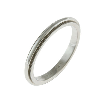 TIFFANY & Co. Milgrain Ring No. 9 Pt950 Platinum Ladies