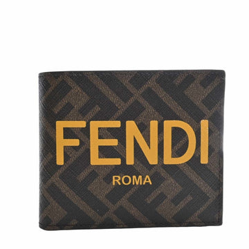 FENDI Zucca pattern folio wallet 7M0339 brown men's