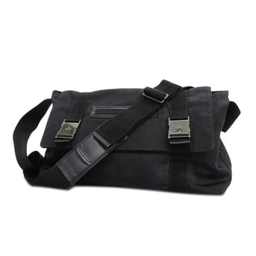 GUCCIAuth  Shoulder Bag 122374 Women's Nylon Canvas Black