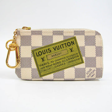 LOUIS VUITTON Damier Pochette Cle Comprice N63085 Men,Women Damier Azur Key Case Damier Azur