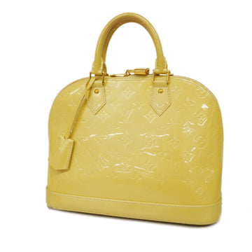 LOUIS VUITTONAuth  Monogram Vernis Alma PM M91445 Women's Handbag Blanc Corail