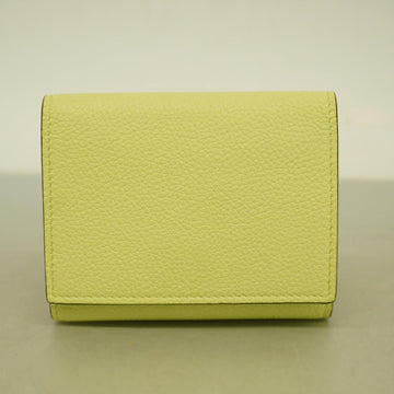 GUCCI trifold wallet 731694 leather light green ladies