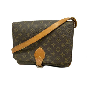 LOUIS VUITTON Shoulder Bag Monogram Cartesier GM M51252 Brown Ladies