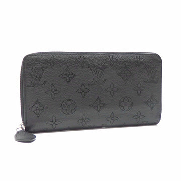 Louis Vuitton Round Long Wallet Mahina Zippy Women's M61867 Noir