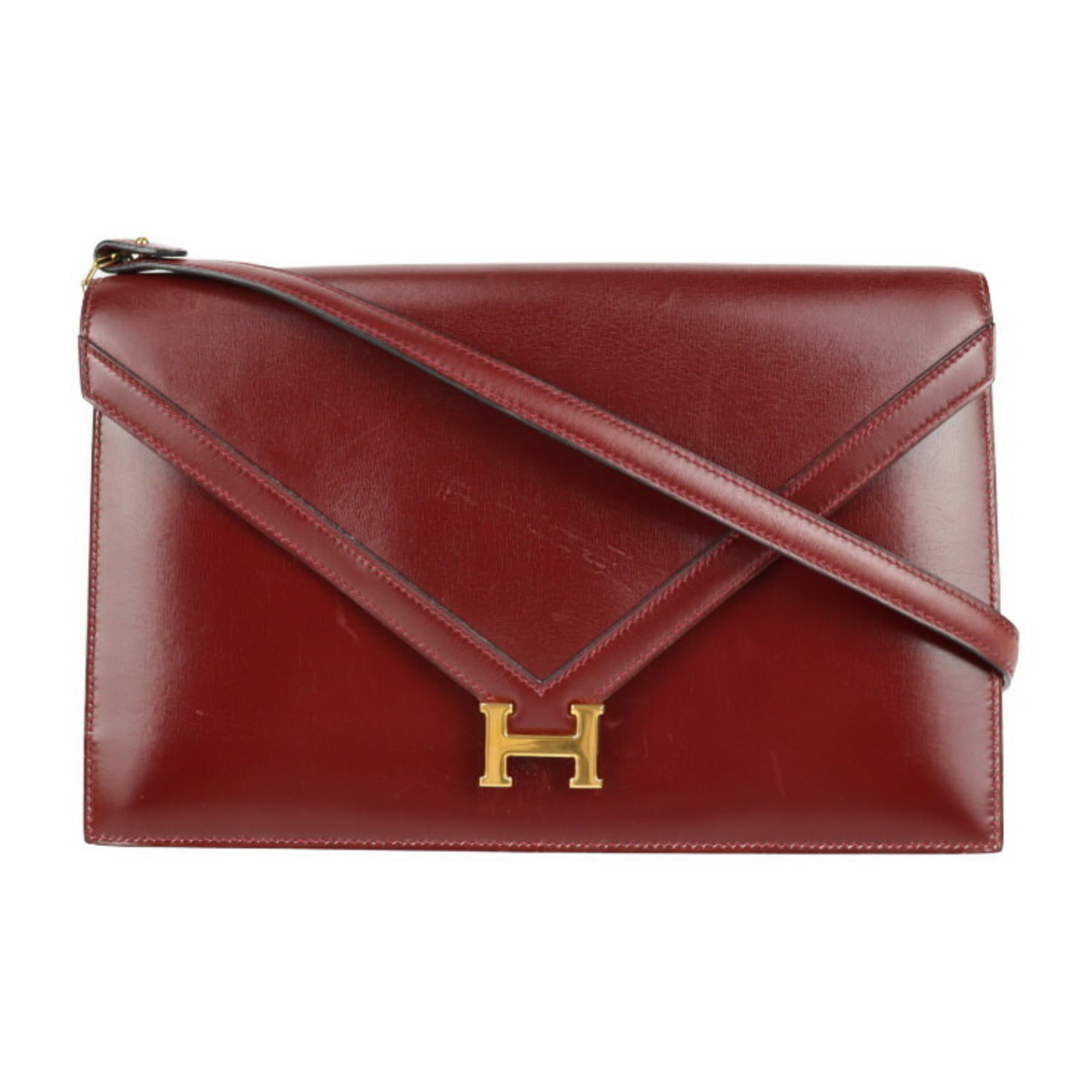 Hermes clearance red clutch