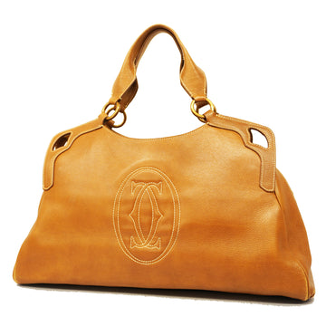 CARTIERAuth  Marcello Women's Leather Handbag Brown