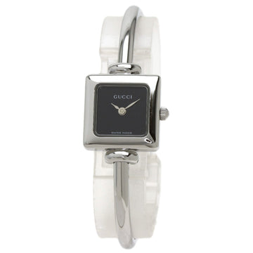 GUCCI 1900L Square Face Watch Stainless Steel/SS Women's