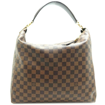 LOUIS VUITTON Portobello GM Women's Shoulder Bag N41185 Damier Ebene Brown