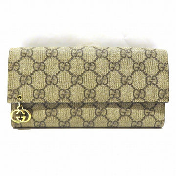 GUCCI GG Supreme 212104 Wallet Long Ladies