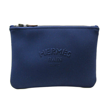 HERMES Neoban PM Truth Women,Men Polyamide Pouch Navy