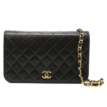 CHANEL Matelasse 23 Chain Shoulder Bag Women's Lambskin Black