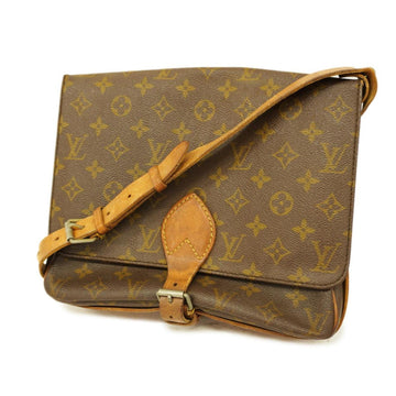 LOUIS VUITTON Shoulder Bag Monogram Cartesiere GM M51252 Brown Ladies