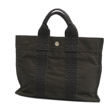 HERMESAuth  Her Line Yale Line PM Women's Canvas Tote Bag Dark Gray