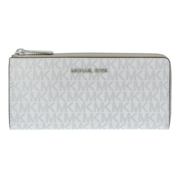 MICHAEL KORS Jet Set L-Shaped Long Wallet 35F8STVZ3B White Gray