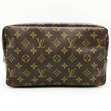 LOUIS VUITTON True Toilet M47522 Monogram Canvas Pouch Brown Men Women